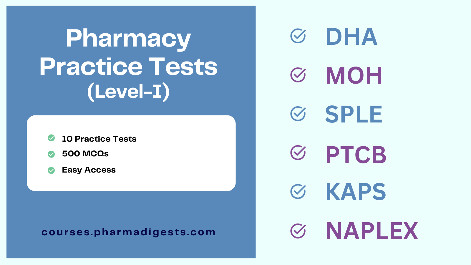 Pharmacy Practice Tests | Level-I